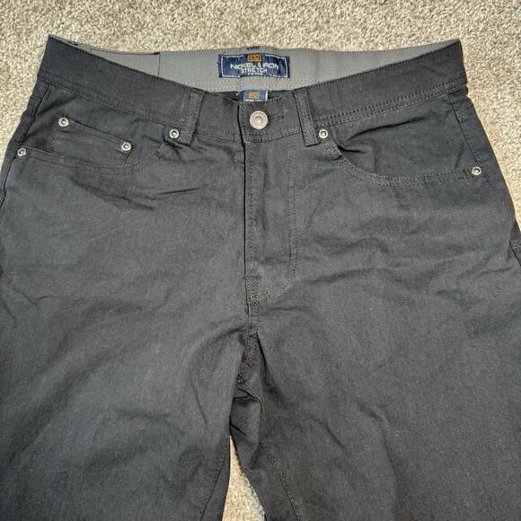 Nickel & Iron Mens 30X30 Black Denim Jeans Slim Stretch Pockets Casual Men - Picture 1 of 9